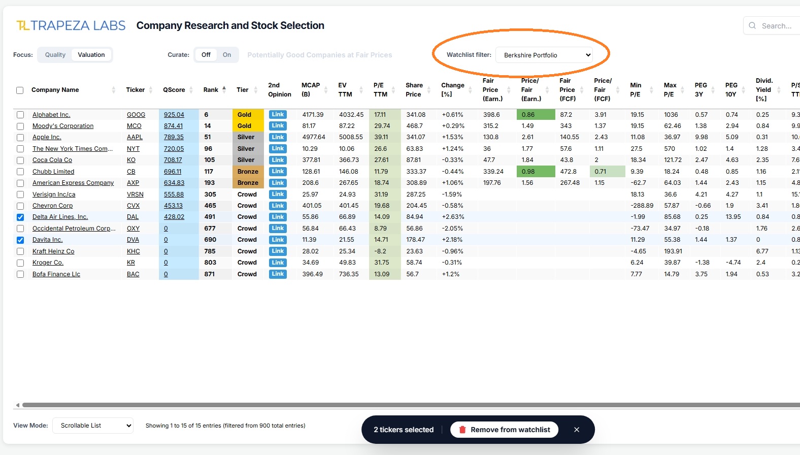Remove from Watchlist